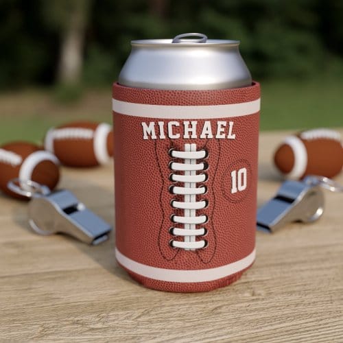 american_football_name_birthday_party_can_cooler-r_vs8db7_500.jpg American Football Name Birthday Party Can Cooler