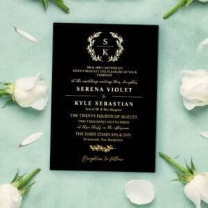 black gold typography wreath monogram wedding foil invitation r jcfazp 1000.jpg