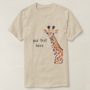 cute_giraffe_personalized_t_shirt-r26efd35cd239407db4ead5724c4a196b_bvqir_500.jpg Cute Giraffe Personalized T-Shirt