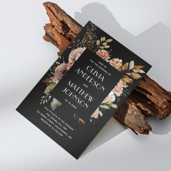 elegant fall black floral wedding qr code details invitation r vshjur 1000.jpg