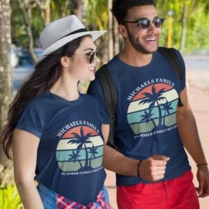 family_reunion_summer_sunset_beach_palm_tree_t_shirt-r_vshado_500.jpg Family Reunion Summer Sunset Beach Palm Tree T-Shirt