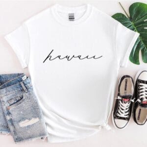 Hawaii Script State Women’s T-Shirt